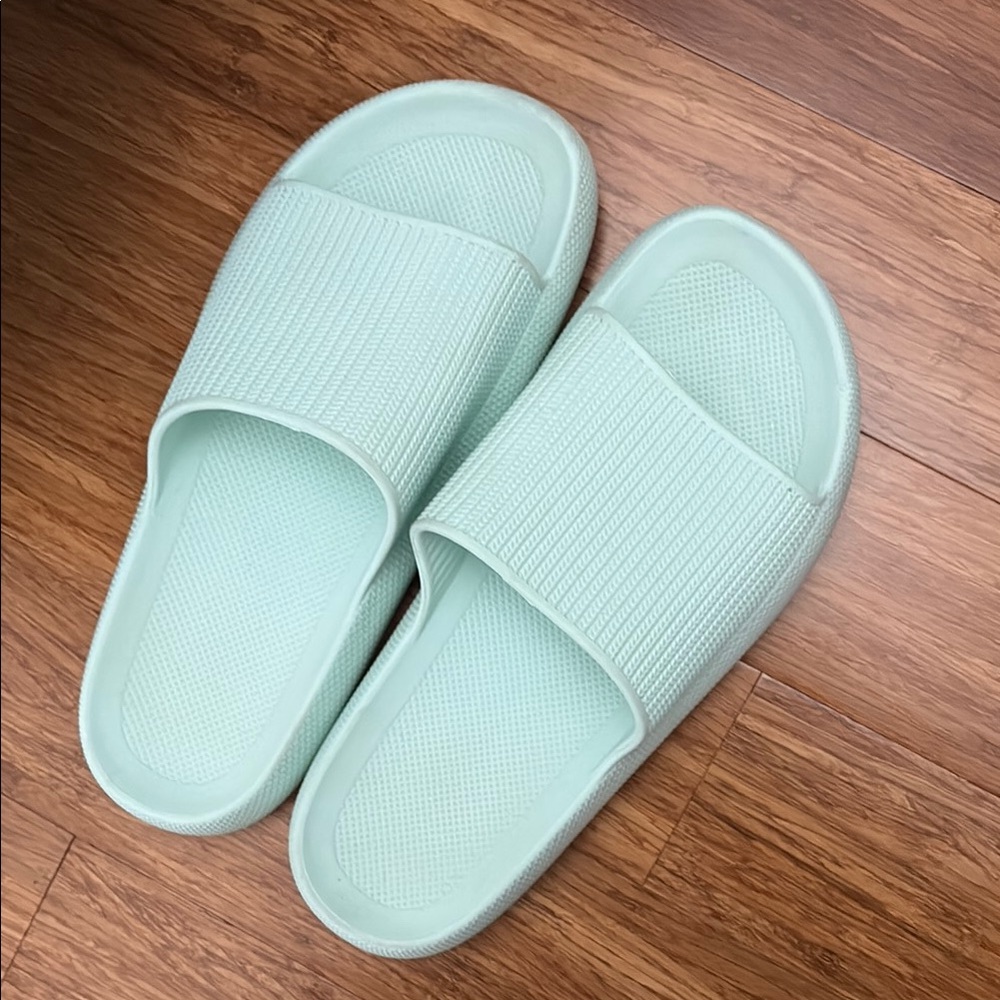 DSG Mint Green Slide Sandals